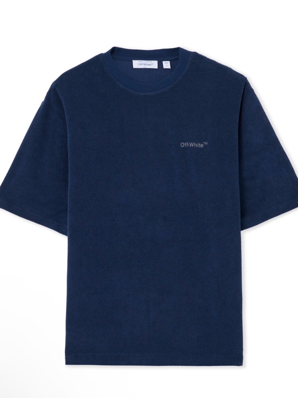 Off-White Towel Terry T-Shirt Navy
